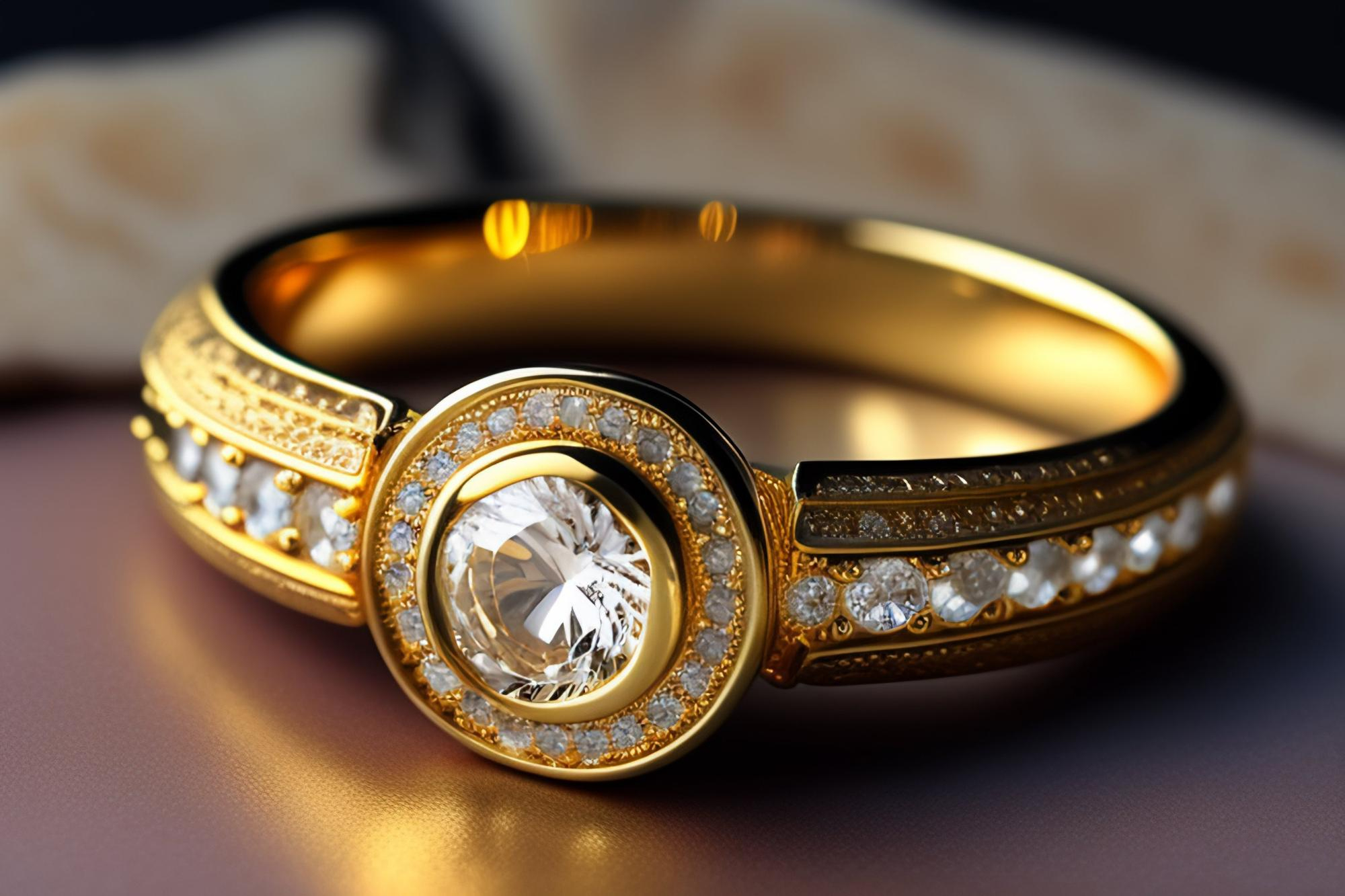 Gold ring with Diamond